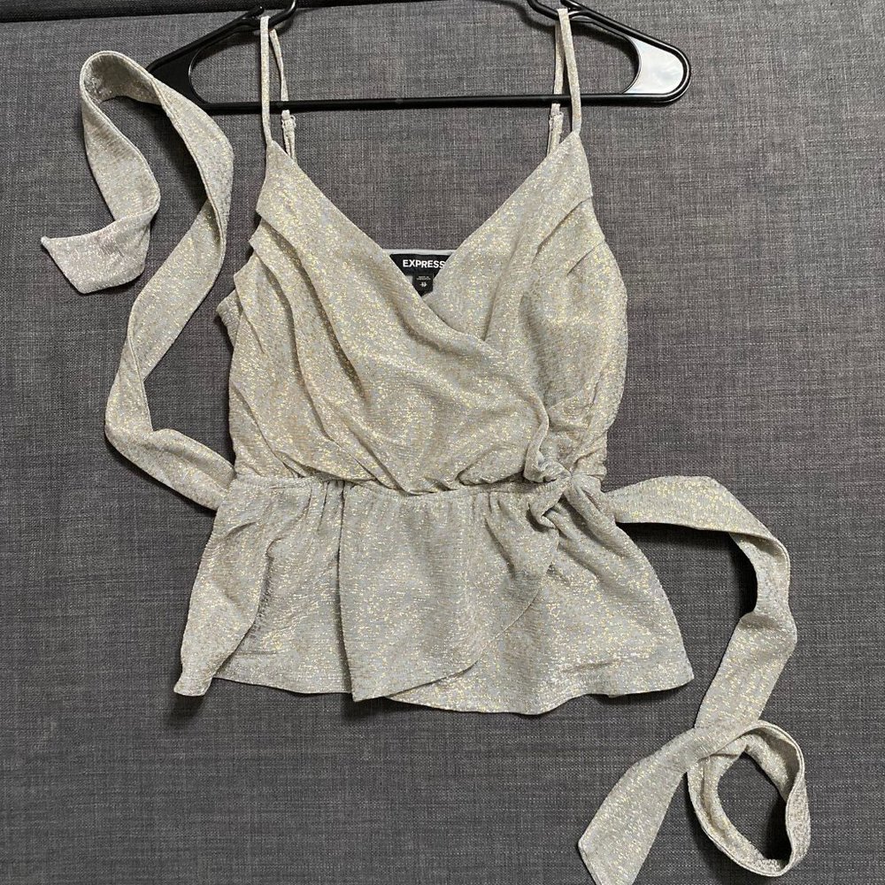 NWOT Express Metallic Top
